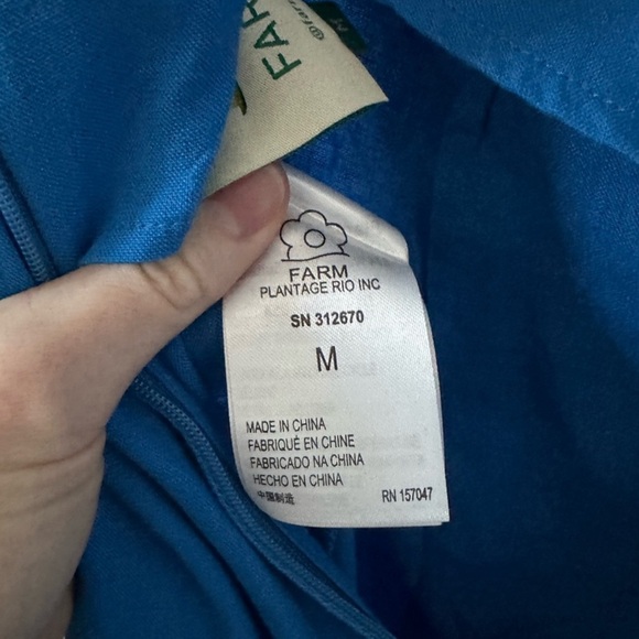 FARM Rio Asymmetric Linen-Blend Jumpsuit - Picture 5 of 5